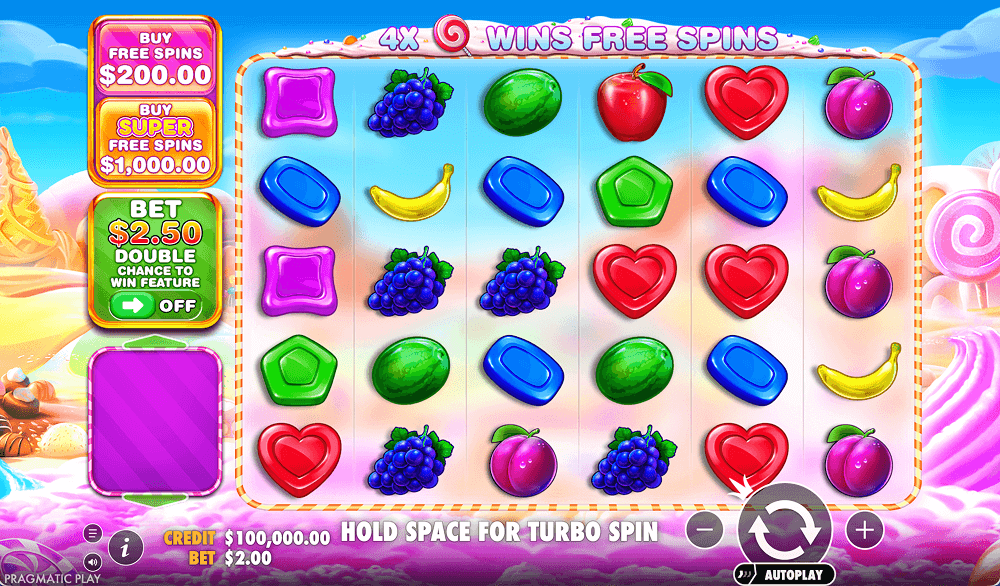 Правила видео слота Sweet Bonanza 1000