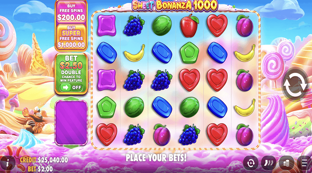 Мобильная версия Sweet Bonanza 1000